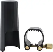 Leather Reed Clasp Plastic Cap Soprano Saxophone Bakelite Mouthpiece Saxophone Mouthpiece Protector