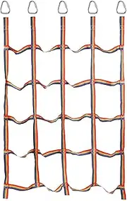 Climbing Rainbow Net - Robust Playground Rope, Adjustable Fun | Outdoor Kids Adventure, Secure Hold Structure, Easy Installation Swing Set, Backyard Play Safe, Reliable Fun