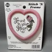 Counted Cross Stitch Kit 3201 Trust In Your Heart Stitch N Frame NMI NOS Rose