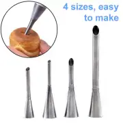 4 Pack Icing Piping Nozzles Tips Cake Sugarcraft Pastry Decor Baking Tools Kits