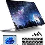 [Tuiklol] Case for Microsoft Surface Laptop 13.8 inch 2024 Release 7th Edition,Windows 11 AI+ PC Model: 2036 with Plastic Hard Shell Case + Screen Protector+ Keyboard Cover, Moonlight