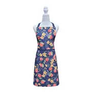 J.Elliot Home Lemon 83x68cm Cotton Apron w/ Pocket Kitchen Chef Cooking Navy
