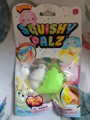 SQUISHY PALZ Squishy Feel 2 Pack WHITE SHEEP & GREEN DRAGON Sensory Toy by JA-RU