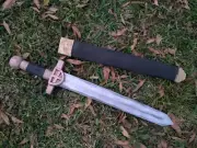 Handmade Eva Foam LARP Cosplay Knight Short Sword And Scabbard