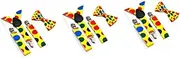 jojofuny 3 Sets Kids Suspender Bow Tie Kit Clown Suspender Perfect for Halloween Photo Props