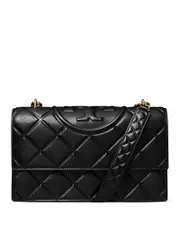 Tory Burch Fleming Convertible Leather Shoulder Bag