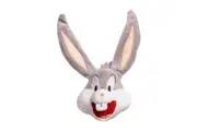 Loony Tunes Bugs Bunny Soft Plush Squeaking Dog Interactive Toy 20cm Grey