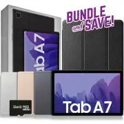 Samsung SM-T500 Galaxy Tab A7 10.4" WiFi Tablet Bundle + Case and SD Memory Card