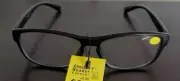 CHEETAH EYEWEAR ~ +1.25 Reading Glasses ~ Black Plastic Frames