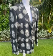 Alexander McQueen Mens Peacock Feather Embroidered Jacket