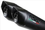 GPR Exhaust Yamaha TDM 900 2002-2014 Pair Homolog Slip-On Furore Nero