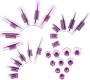 28pcs Car Repair Gasket Cars Auto Tool Small Dent Puller Tabs Dent Remover Appliance Dent Puller Trim Removal Tool Kit Dent Puller for Refrigerator Automobile Nylon Plastic Purple
