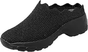 [JEUROT] Womens Orthopedic Walking Shoes Slip-On Casual Loafers Scalloped Collar Mule Clogs Shoes Comfort Arch Support Slippers