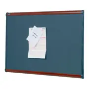 Quartet Prestige 90x120cm Fabric Diamond Mahogany Bulletin Board Stationery