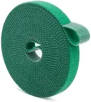 Plant Tie Adjustable Self Adhesive Plant Nylon Cable Hook Loop Support Garden Twine Bandage Reusable Fastener Tape Strips(10M(2 Rolls))