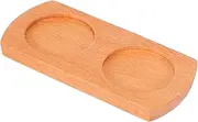 BRIGHTFUFU Wooden Pepper Grinder Base Pepper Holder Grinder Rest Holder Dining Table Protector Kitchen Accessories