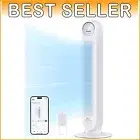Ultra-Quiet Tower Fan with 8-Hour Timer - Safe, Bladeless Cooling for Bedrooms
