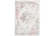 Rug Culture White/Pink/Grey Alexa Transitional Rug