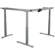 SUMMIT 2 SIT TO STAND RETURN Corner Desk Frame Only. Silver