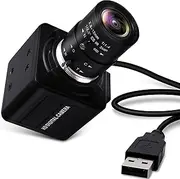 4K USB Camera 2.8-12mm Varifocal Manual Lens Webcam, Ultra HD 4X Zoom with IMX317 Sensor for Windows, Linux, Raspberry Pi, Mac OS