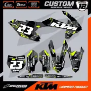 KTM SX 85 MOTOCROSS GRAPHICS CUSTOM MX GRAPHICS KIT DECALS STICKERS LAZR BLK/YEL
