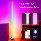 Dimmable Color Changing Lamp Modern LED Corner Floor Lamp For Gaming Room