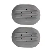 2-Pack Soap Dish with Drain, Soap Holder, Soap Saver, Easy Cleaning, Dry, Pink