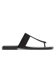 A.Emery x Matteau | Black Suede Rhodes Sandal | The UNDONE