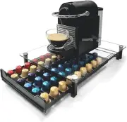 RECAPS Coffee Pod Holder Storage Drawer Compatible with Nespresso 60-Pods-Au