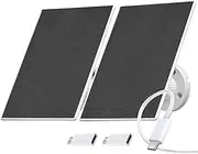 Vicohome 5W 5V Solar Panels for Security Cameras, 23% Energy Conversion Rate,9.8Ft Cable, USB C & Micro-USB Compatible, Weather Resistant, 360° Adjustable Bracket, For Wyze Eufy Aosu Battery Cams .etc