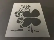 St. Patrick's Day #5 Stencil 10mm or 7mm Thick, 4 leaf clover, Leprechaun, Beer
