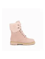 [Ozwear Ugg] Liliana Shearling Zip Boots in Dustypink
