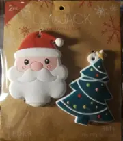 Lila & Jack Holiday Collection Santa Tree BPA Free Silicone Teether