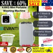 Mini Portable Washing Machine 2 in 1 Camp Caravan Laundry Wash Spin Dry 4.6kg AU