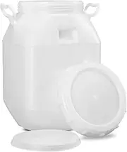 OWELLK Plastic Barrels with Lids Water Barrel Food Grade Storage Barrel Fermentation Bucket,Used to Store Drinking Water,Kimchi