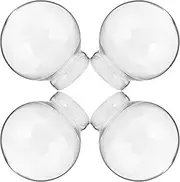 4pcs Glass Snow Globe Kit Empty Glass Dome for Craft Projects Create Unique Snow Globes for Home Party Decoration Versatile Display for Adults