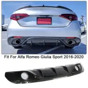For Alfa Romeo Giulia Sport 16-20 Carbon Fiber Rear Bumper Diffuser Lip Spoiler (for: Alfa Romeo)