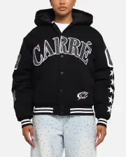 [CARRE] Carre C-star Varsity Jacket Black - Size M M Black