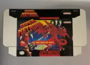 New SUPER METROID Official Display Only BOX SNES (No Game)