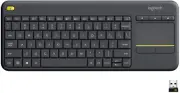 K400 Plus Wireless Touch Keyboard with Built-In Touchpad for PC and TV
