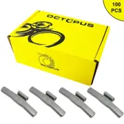 100 Pcs OCTOPUS FE Clip On Wheel Weight Balance ZINC COATED MC STYLE 1.50 oz