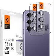 SPIGEN EZ Fit Glas.tR Optik Pro Designed for Samsung Galaxy S24 Plus Camera Lens Screen Protector (2024) Easy Installation Kit Tempered Glass Lens Protector [2-Pack] - Violet