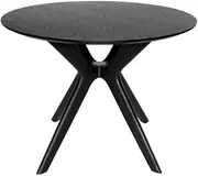 SK Designer Living Doreen Collection | Round Wood Dining Table | 100cm - Black