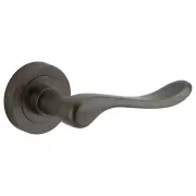 Stirling Lever Round Rose Signature Brass