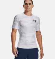 Under Armour UA Men's Iso-Chill White Camo Compression Shirt 1361514- NWT SZ XL