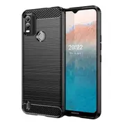 For Nokia C21 Plus Case, Rugged Shockproof Heavy Duty Snti Slip Protective Case Cover (Black)