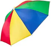 [YANGWEN] Umbrella Hat, Mini Foldable Parasol Hat Outdoor Sun Rain Protection with Elastic Bands For Golf Camping Beach Activities Fishing Hats Headwear