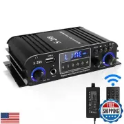 Bluetooth 5.1 Stereo Audio Amplifier 4 Channel Max 1200W HiFi Mini Power Ampl