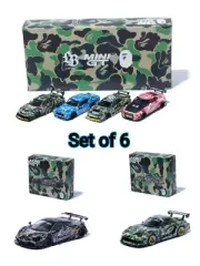 BAPE x LBWK NISSAN 1/64 4PCS SET &MCLARREN 720S MINI GT＆FD RX7 1/64 Set of 6