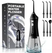 Water Flosser for Teeth Cleaning and Flossing, 5 Modes Rechargeable Cordless